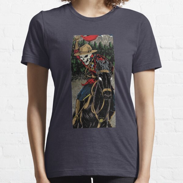 Skeleton Mountie Riding demon horse Essential T-Shirt