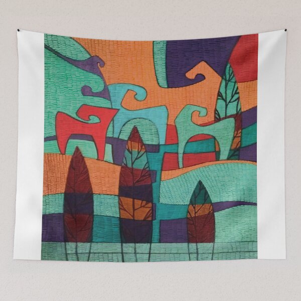 Item preview, multicolor mountain animals designed and sold by aikdreams.