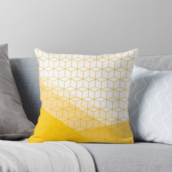 Item preview, Abstract Geometric 006 - mustard yellow & white designed and sold by NineToFive.