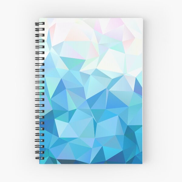 Item preview, Ice I Blue Polygon Triangle cool Abstract Pattern designed and sold by LD ART.