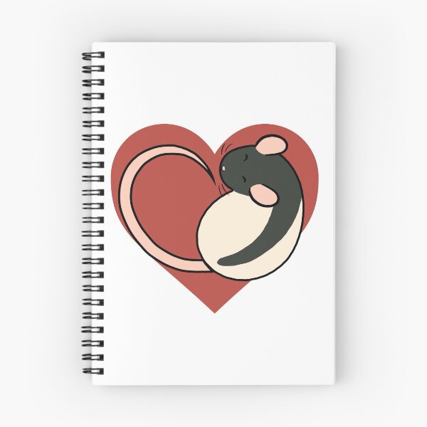Item preview, Heart Rat - Black Hooded designed and sold by Ratfrens.
