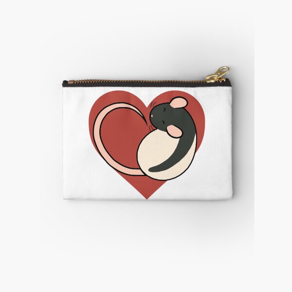 Item preview, Heart Rat - Black Hooded designed and sold by Ratfrens.