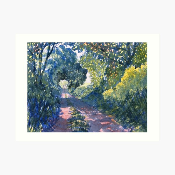 Hockney Trail Tunnel of Trees Art Print