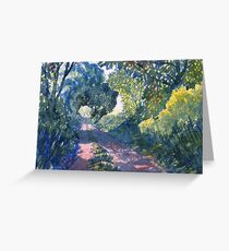 Hockney Trail Tunnel of Trees Greeting Card