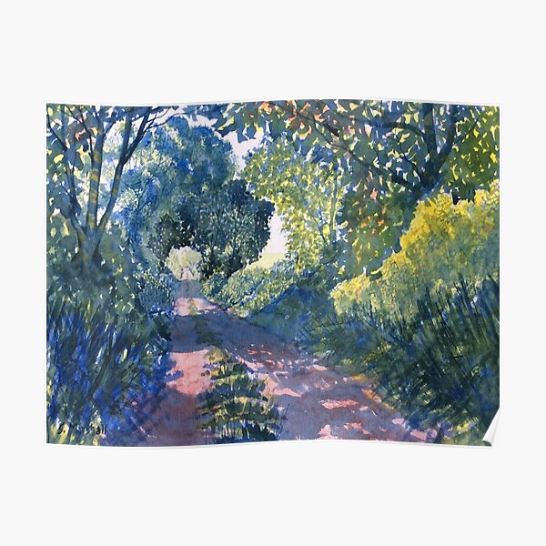 Hockney Trail Tunnel of Trees Poster
