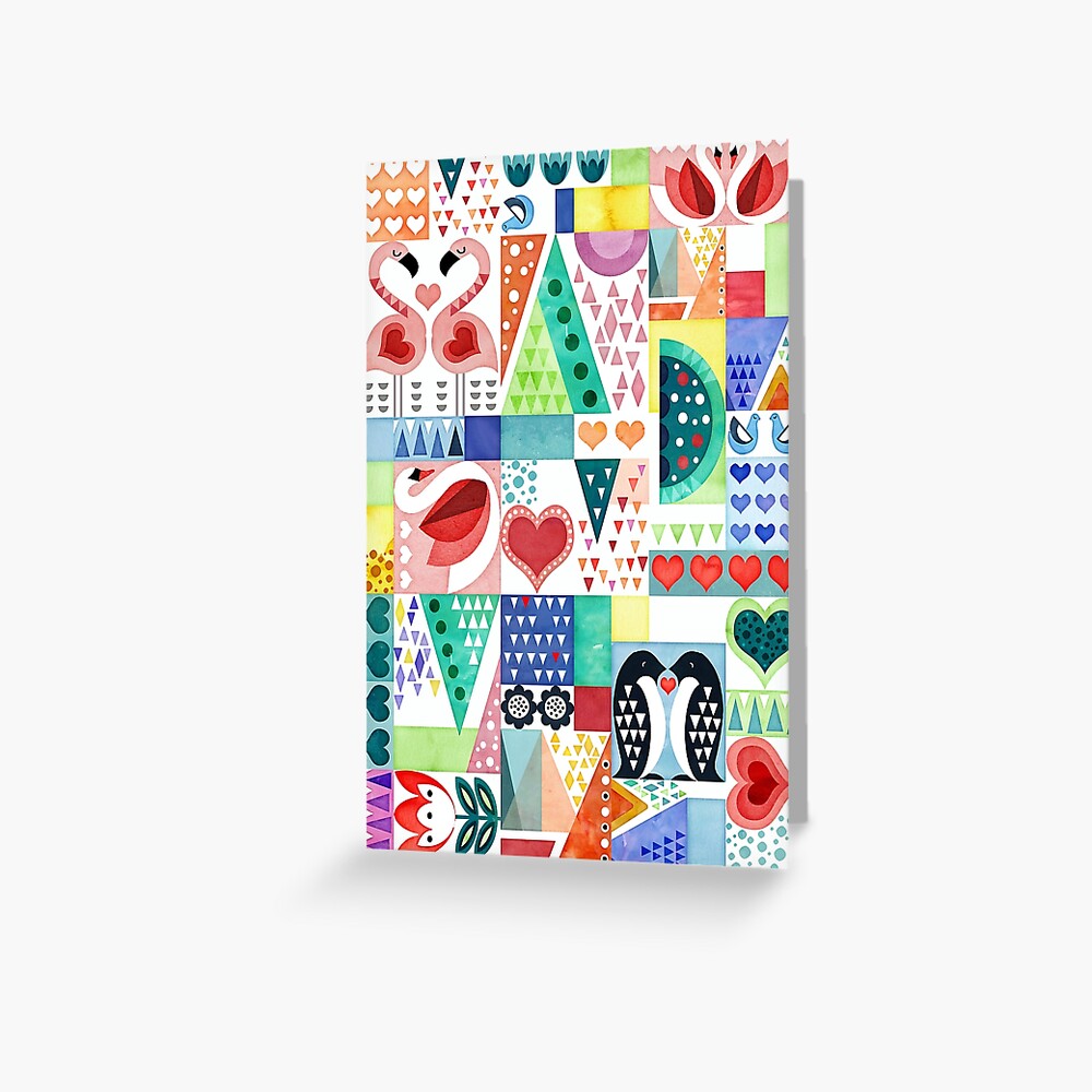 Love birds Greeting Card