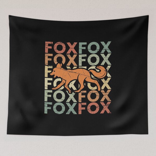 Item preview, Fox fox pattern vintage retro designed and sold by Franja2.