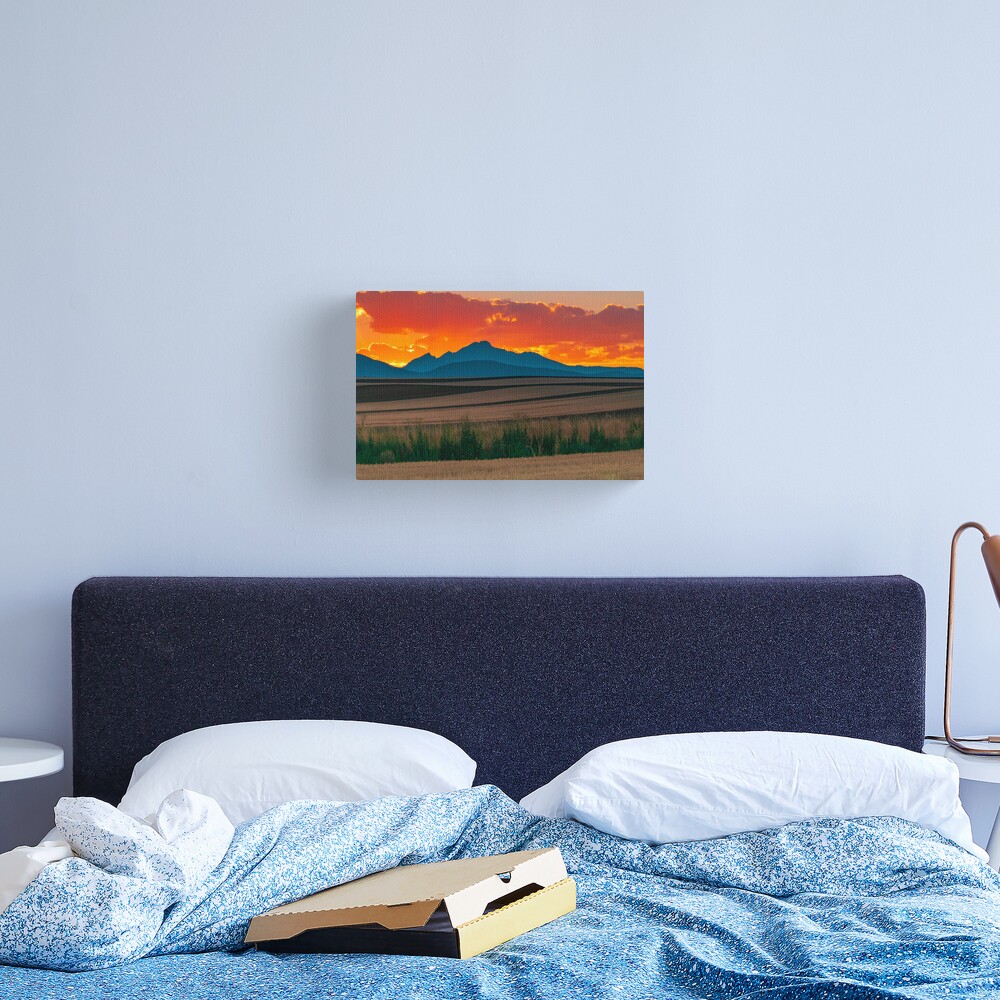 A Line In The Sands Of Light Canvas Print