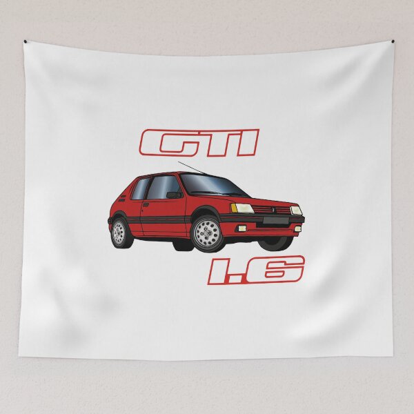 Item preview, 205 GTI 1.6 87 88 89 90 Red Vallelunga designed and sold by PTeeFrench.