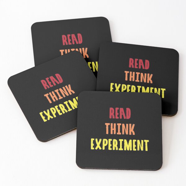 Item preview, Read, Think, Experiment. | Life | Quotes | Red Orange Yellow | Black designed and sold by Wintre2.