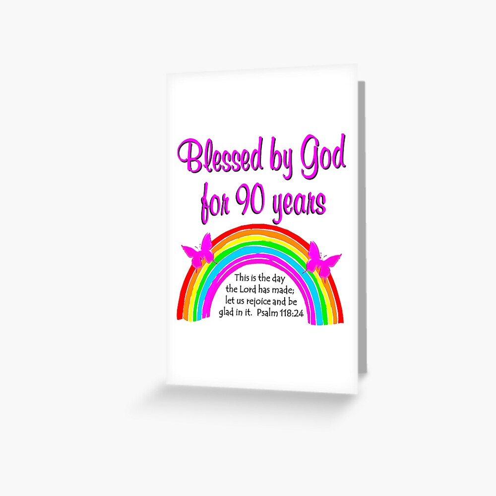 90TH BIRTHDAY BLESSINGS Greeting Card
