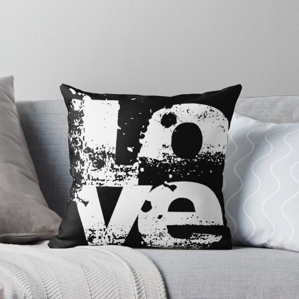Item preview, GRUNGE LOVE BLACK WHITE designed and sold by Delinda Graphic Studio.