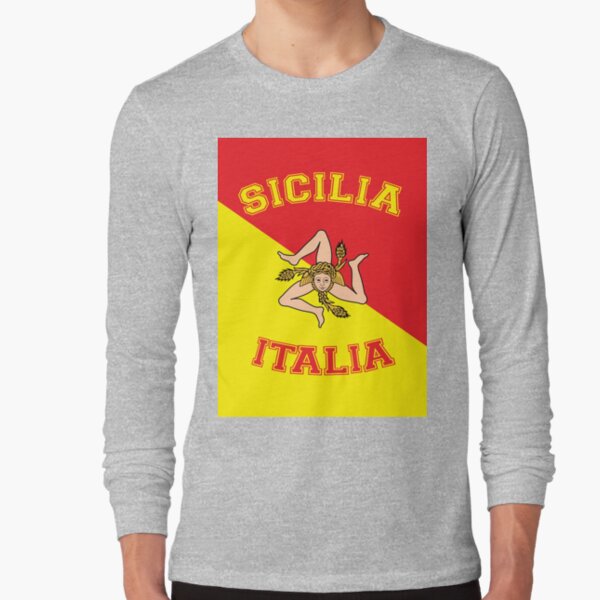 MESSINA: Sicilia Flag and Trinacria Shield Design' Men's 50/50 T