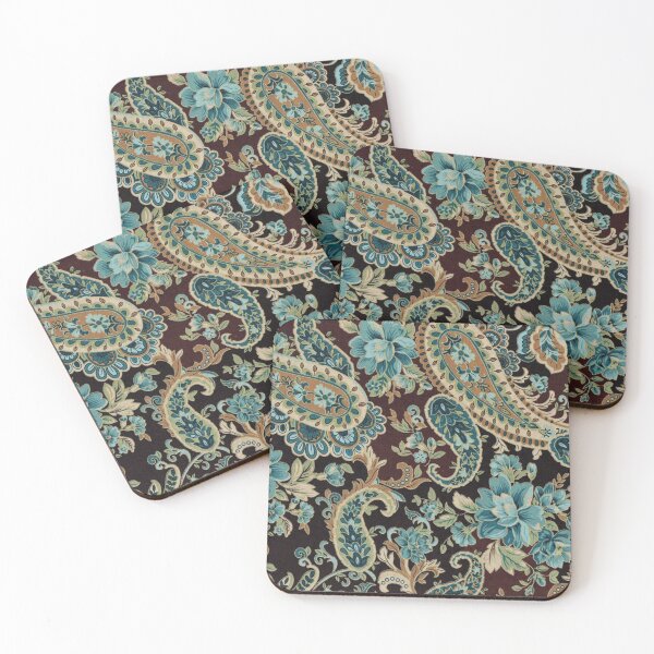 Item preview, Brown Turquoise Paisley designed and sold by GuyBlank.