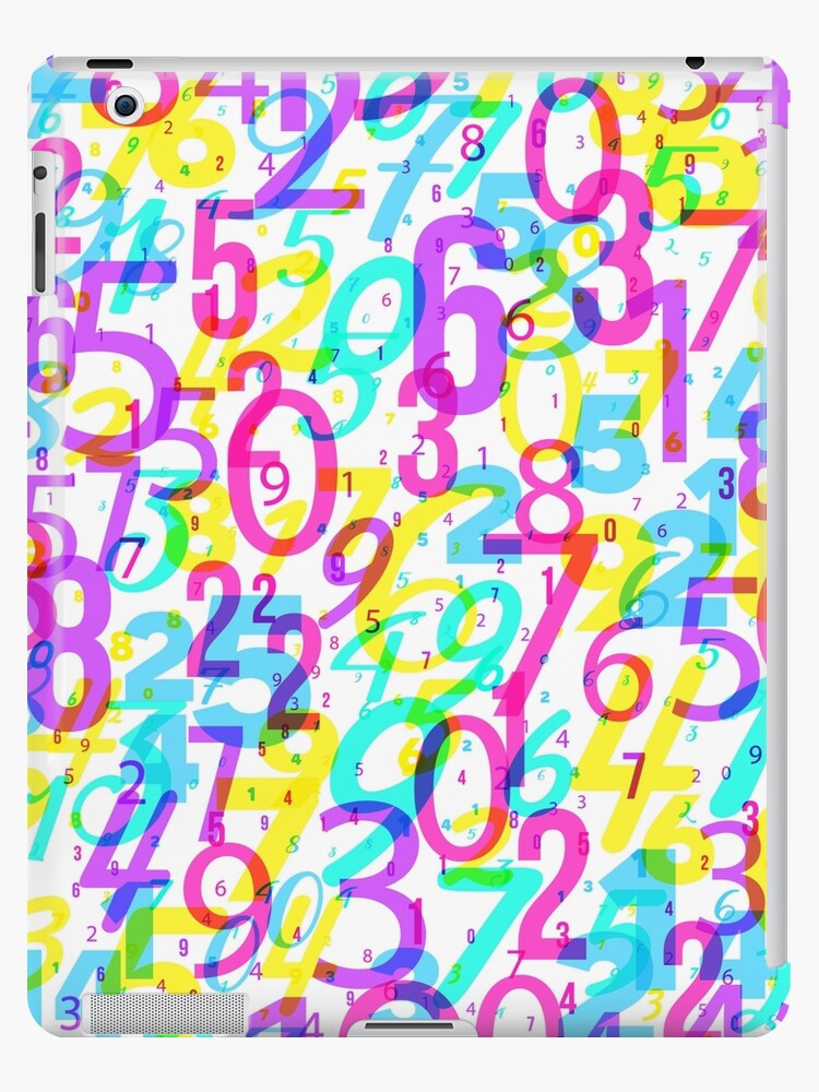 Funda y vinilo para iPad «Fondo de matemáticas - patrón de números 04» de  Slanapotam | Redbubble