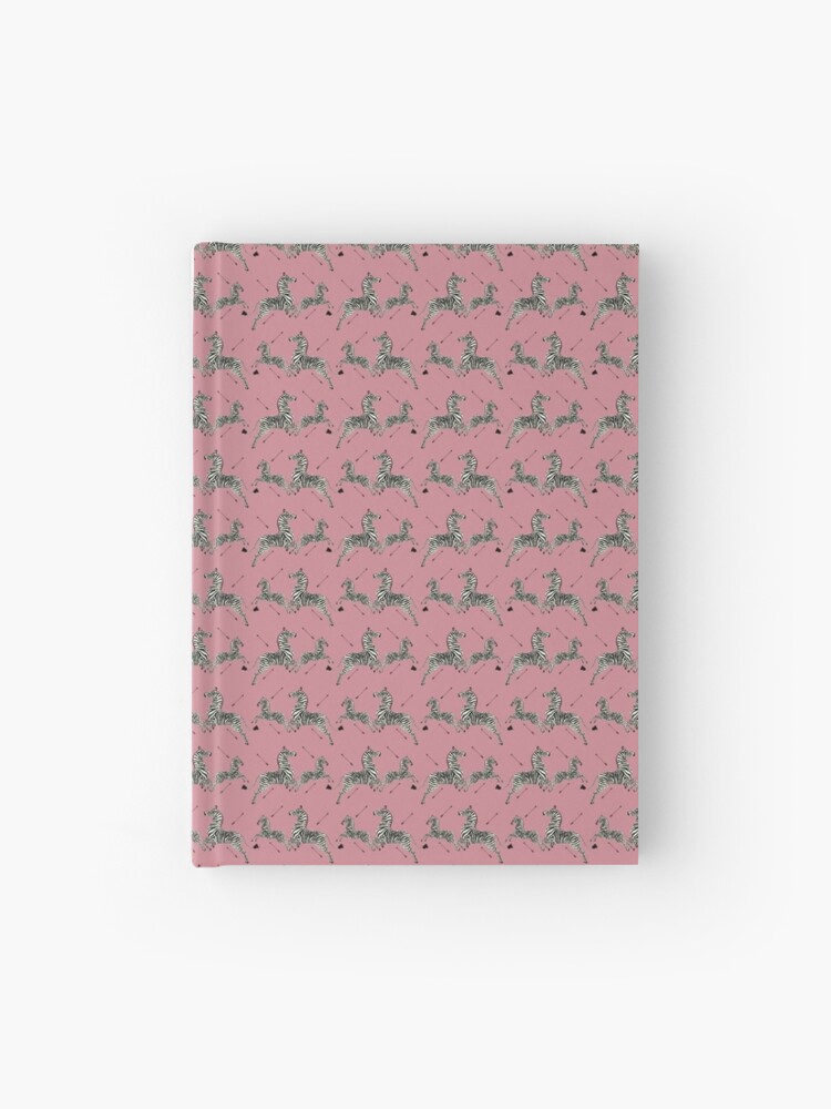 Pink Zebra Wallpaper Print Hardcover Journal By Maggiecuda Redbubble