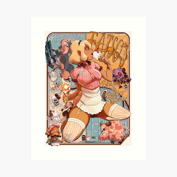 Miki Bell Soft-Serve Pin Up Art Print