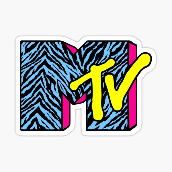 MTV 90s Logo Pegatina