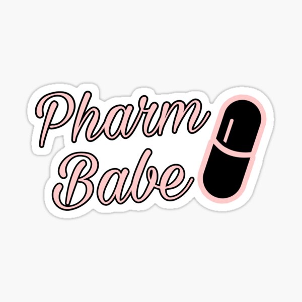 Pharm Babe Pink Sticker