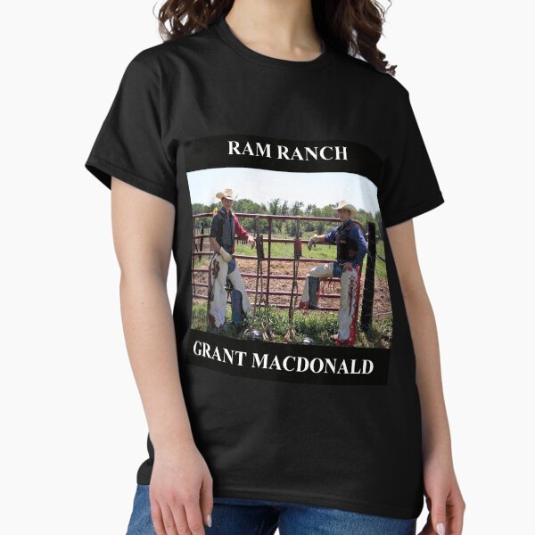 Vista previa del artículo con la obra «Ram Ranch Grant MacDonald (Blanco y Negro)», diseñado y vendido por Thorski.