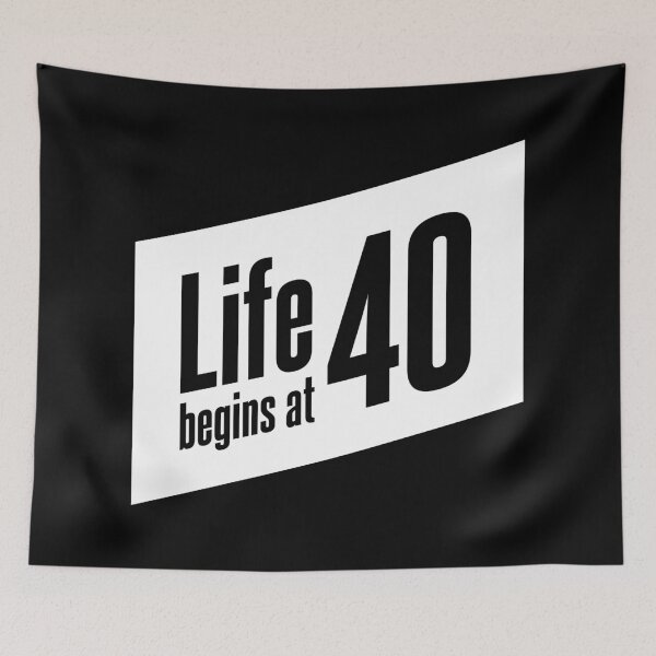 Item preview, Life begins at 40 designed and sold by cannedmoods.