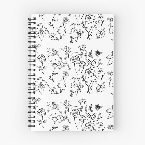 Item preview, Black and white floral pattern designed and sold by Lucych27.