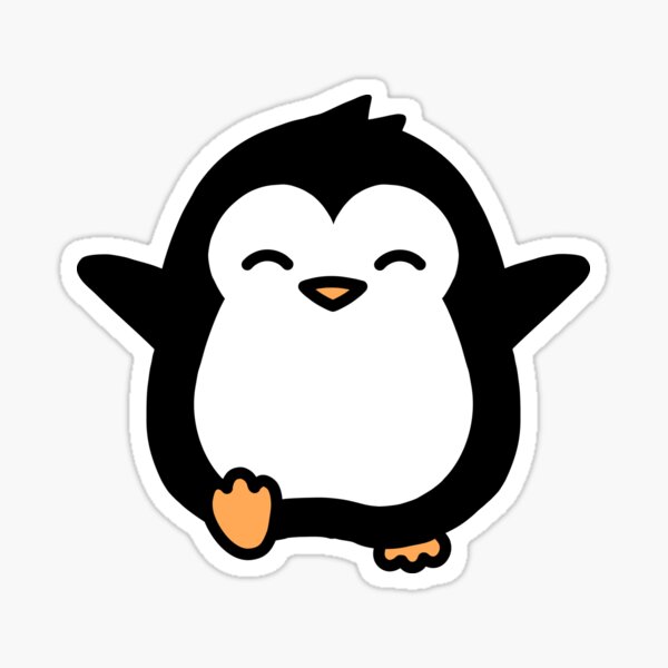 Penguin" Sticker for Sale by littlemandyart Redbubble