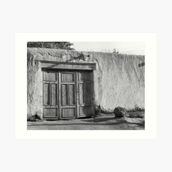 Keeping out the heat (B&W) Art Print