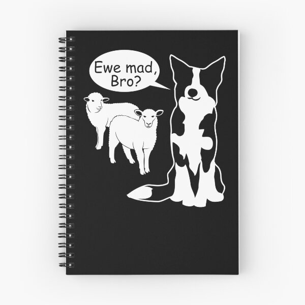 Item preview, Ewe Mad, Bro? | Funny Border Collie Sheep Herding | NickerStickers® on Redbubble designed and sold by NickerStickers.