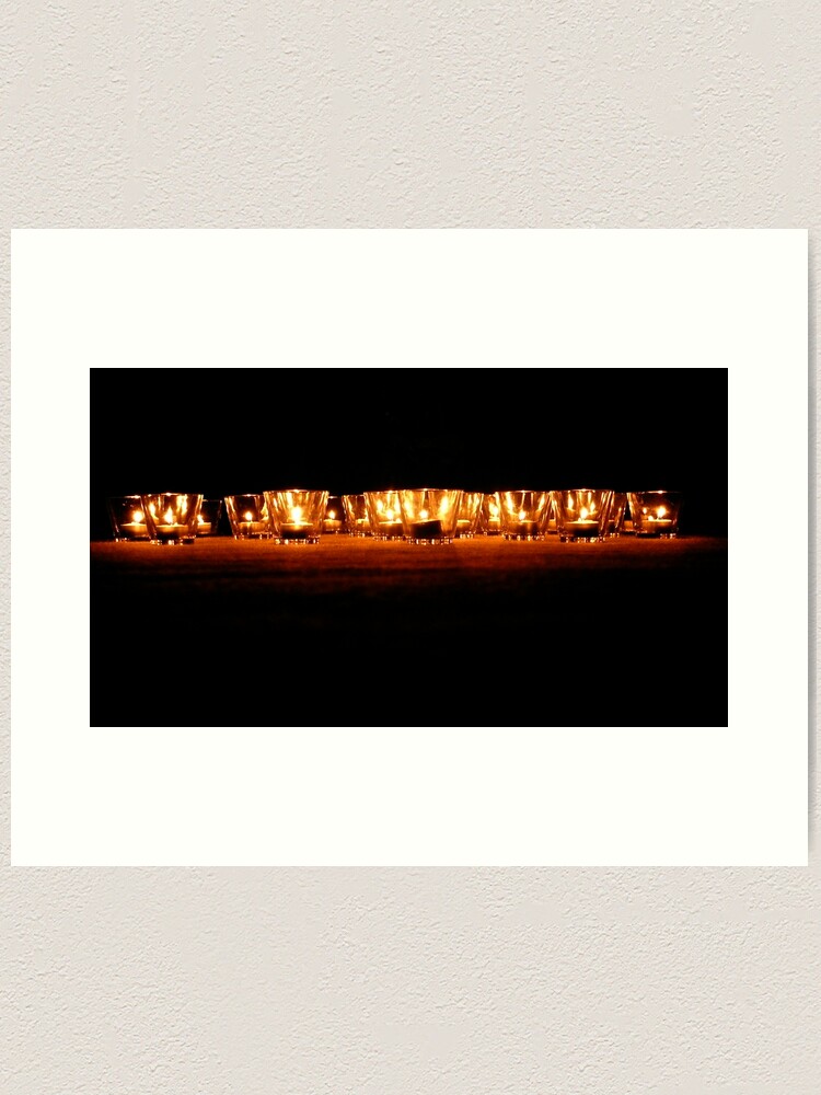 Alternate view of Calling this a row of candles would not be a lie Art Print