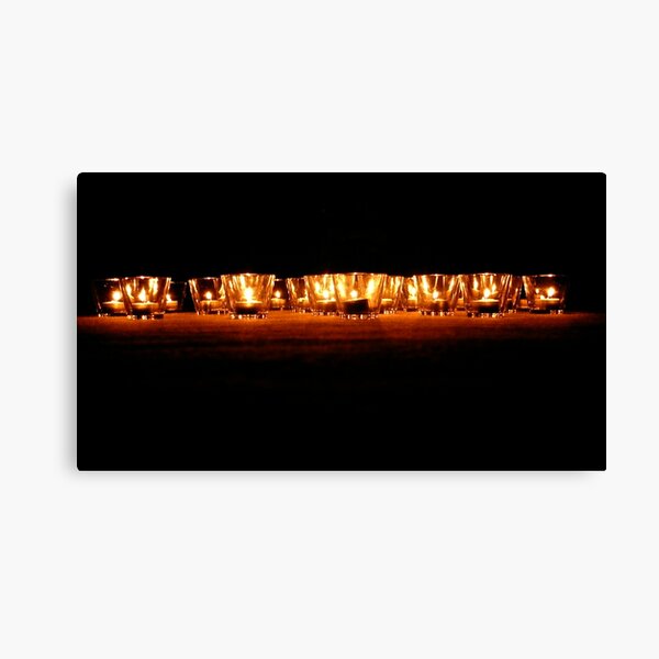 Calling this a row of candles would not be a lie Canvas Print