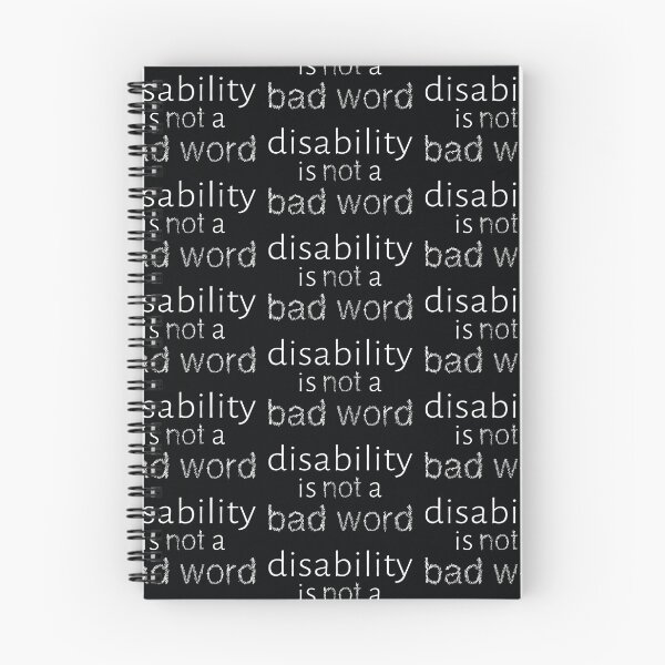 Item preview, Disability is Not a Bad Word - White designed and sold by Amythest Schaber.