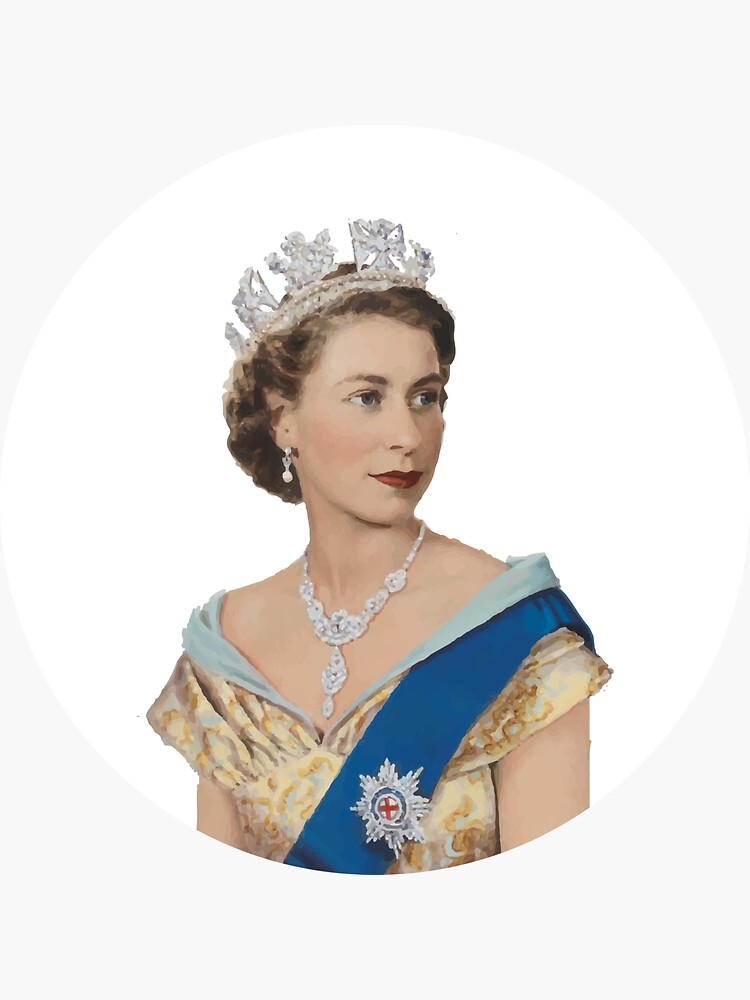 Queen Elizabeth Crown Stickers