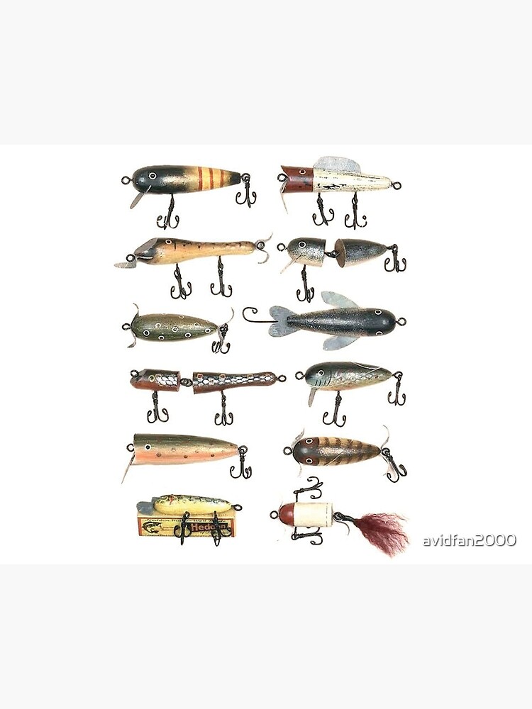 Antique Fishing Lures Art Board Print for Sale by avidfan2000