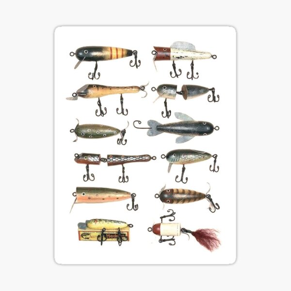 Antique Fishing Lure Stickers for Sale