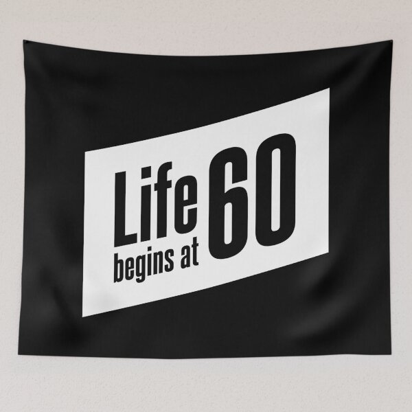 Item preview, Life begins at 60 designed and sold by cannedmoods.