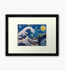 Hokusai, munch or van gogh? Framed Print