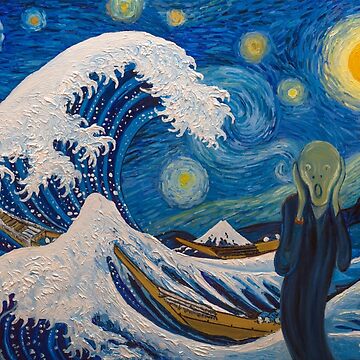 Aperçu de l'œuvre Hokusai, munch ou van gogh? de briochina
