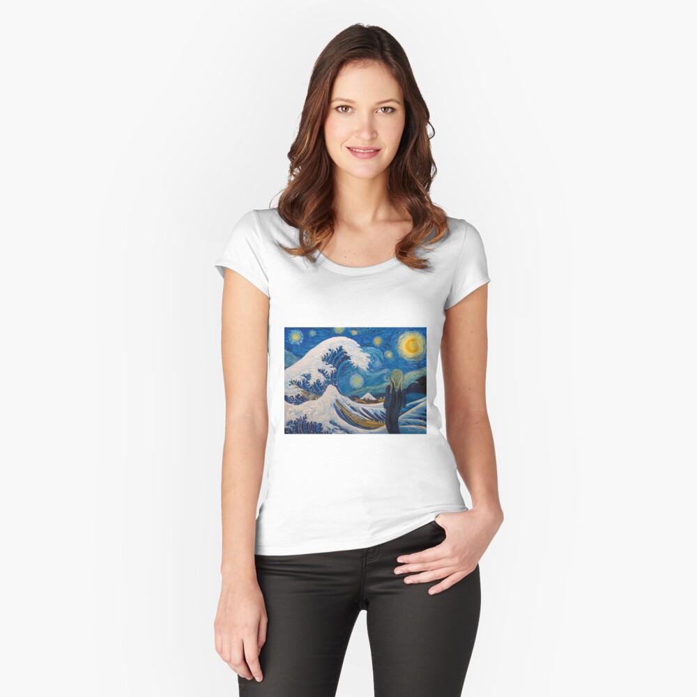 Aperçu de l'œuvre T-shirt échancré créée et vendue par briochina.