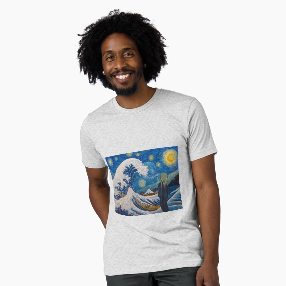 Aperçu de l'œuvre T-shirt chiné créée et vendue par briochina.