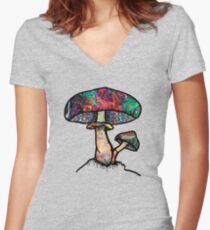 Papa Shroom Shirt mit V-Ausschnitt