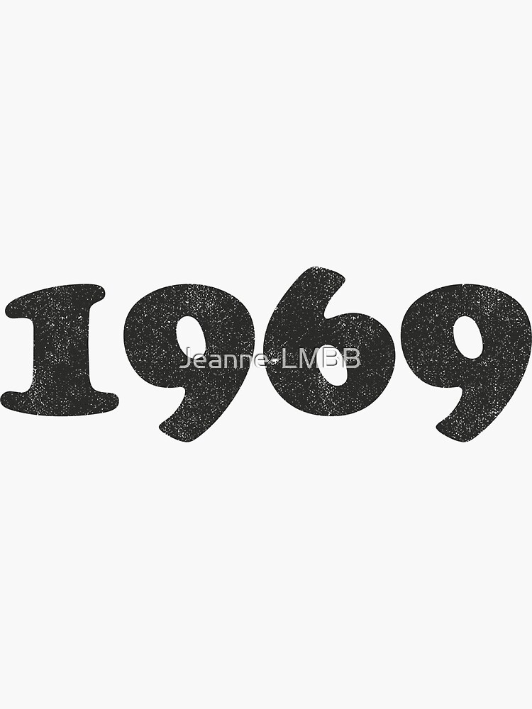 Aperçu 3 sur 3. Sticker avec l'œuvre 1969 créée et vendue par Jeanne-LMBB.