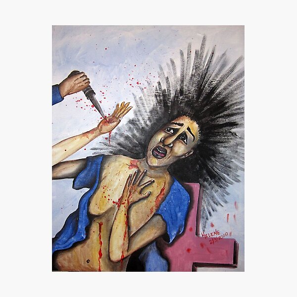 The Silencing...STOP THE FEMICIDE! Photographic Print