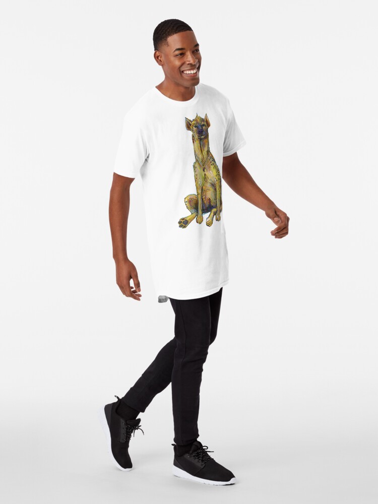 Alternate view of Spotted hyena painting - 2012 Long T-Shirt