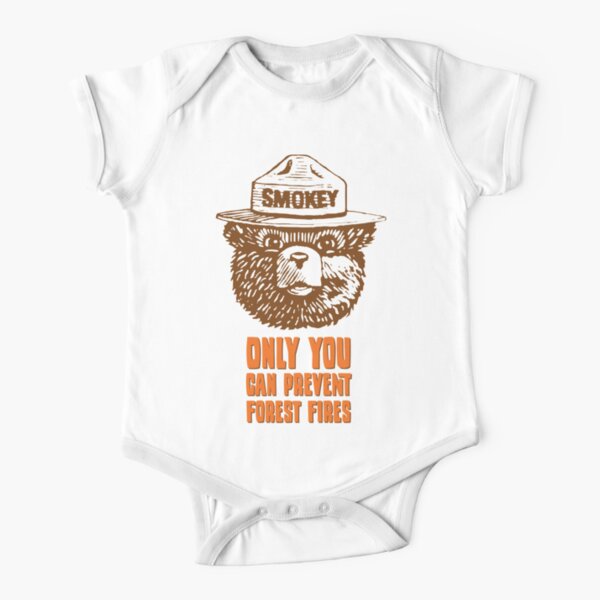 Smokey the Bear Short Sleeve Baby One-Piece