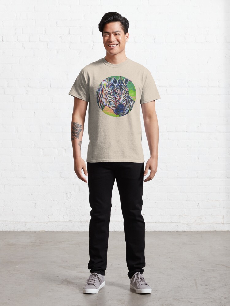 Alternate view of Zebras Painting - 2012 Classic T-Shirt