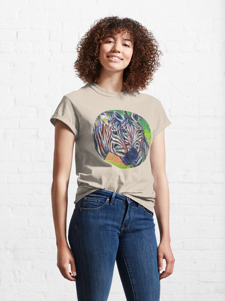 Alternate view of Zebras Painting - 2012 Classic T-Shirt