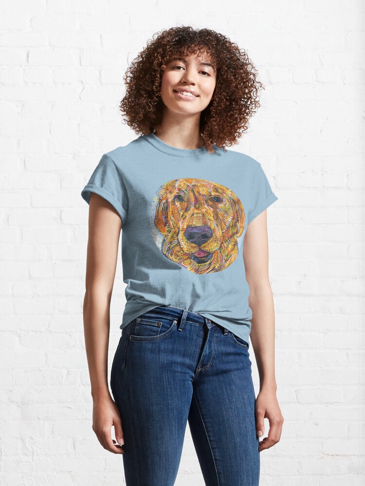 Alternate view of Golden Retriever Painting - 2016 Classic T-Shirt