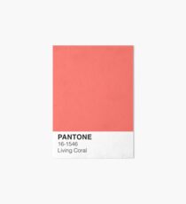 Lebende Koralle Pantone Galeriedruck