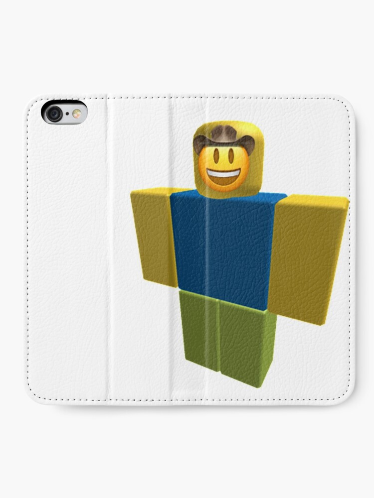 Noob Roblox Oof Funny Meme Dank Iphone Wallet By Franciscoie Redbubble - roblox how to get emojis get robux credit card